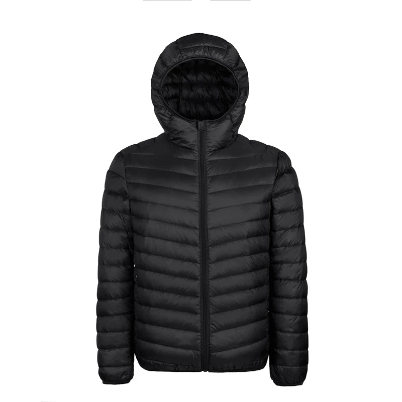 plus 9XL 10XL 11XL down Coat Male Large Size 90% Ultra Light down Jacket Men Lightweigh Warm Coat Hooded Feather Parka