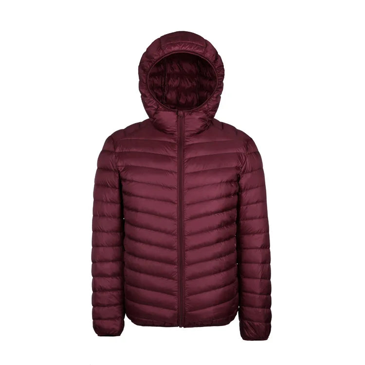 plus 9XL 10XL 11XL down Coat Male Large Size 90% Ultra Light down Jacket Men Lightweigh Warm Coat Hooded Feather Parka