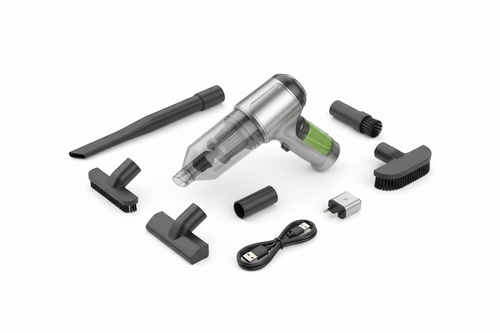 Aspirador con accesorios - Fotografía profesional