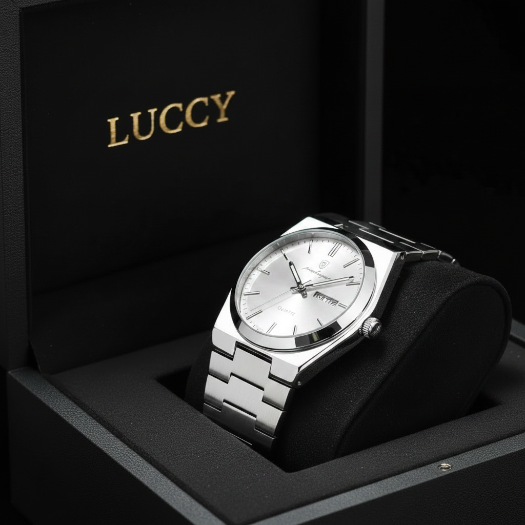 Reloj Luccy completamente plateado