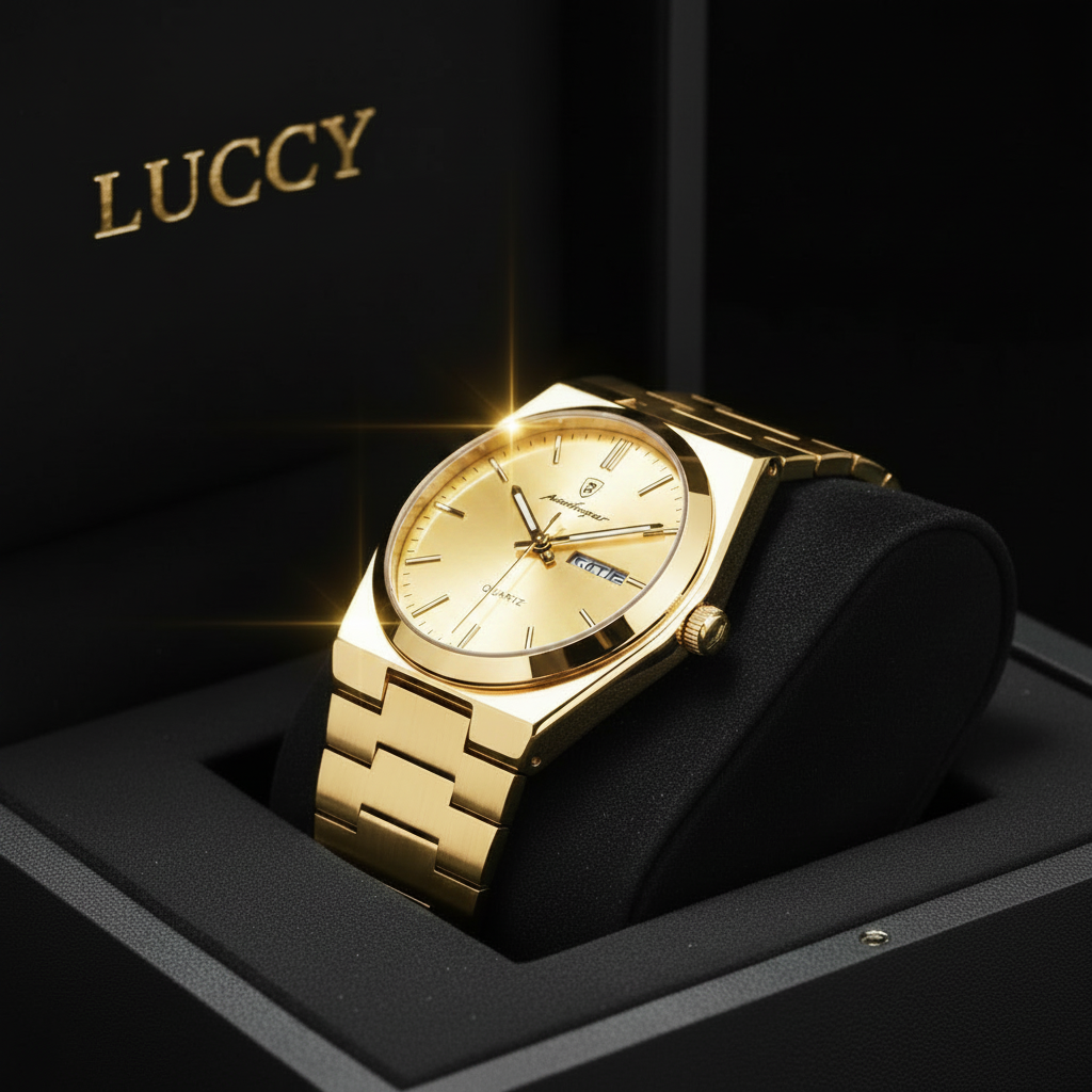Reloj Luccy totalmente dorado