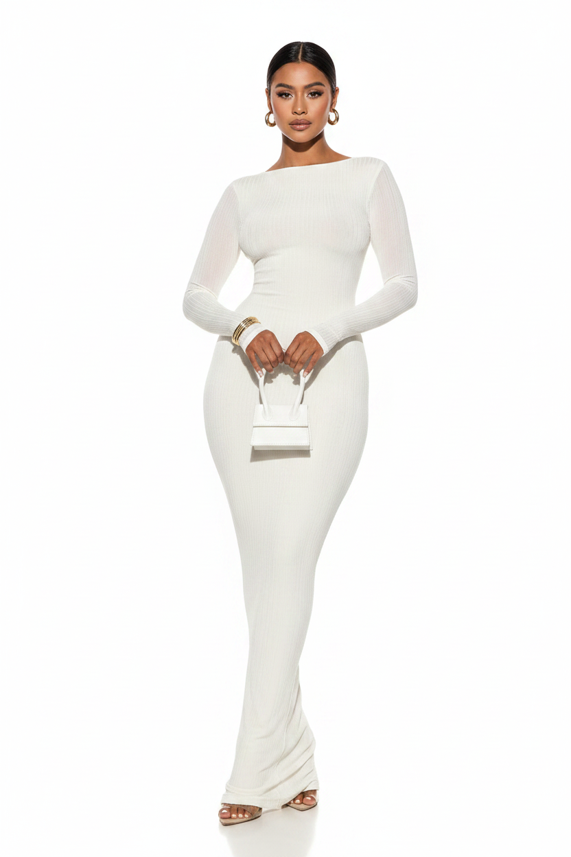 Vestido blanco - vista frontal